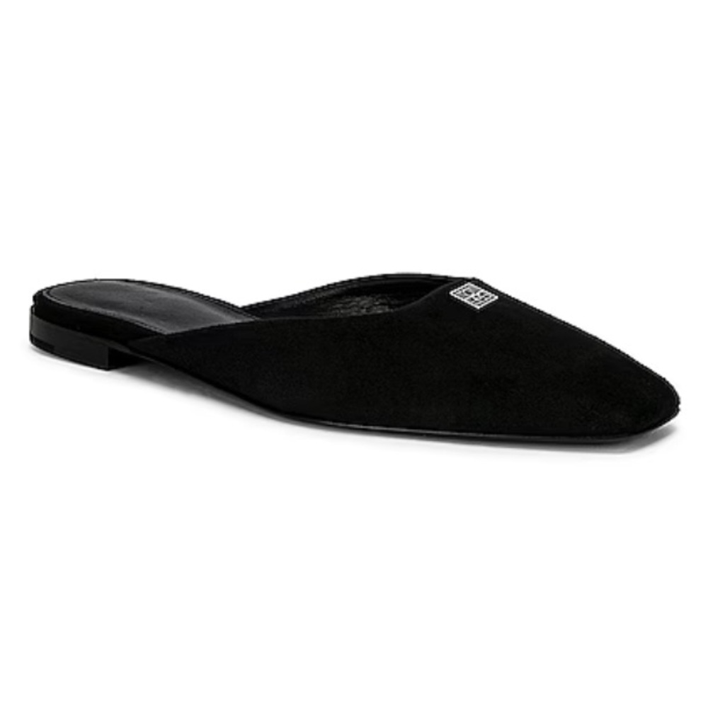 Authentic EUC Toteme Flat 10 Suede Mules Size 37